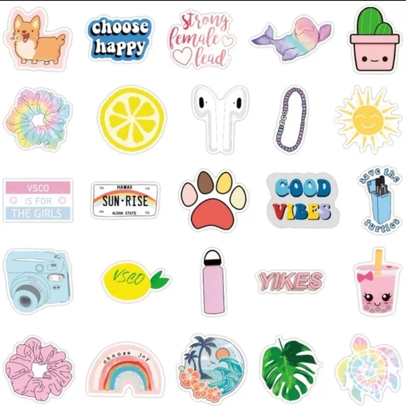 50 Stickers | Durable | Reusable | Waterproof | No Repeats | Brand New - Picture 4 of 11